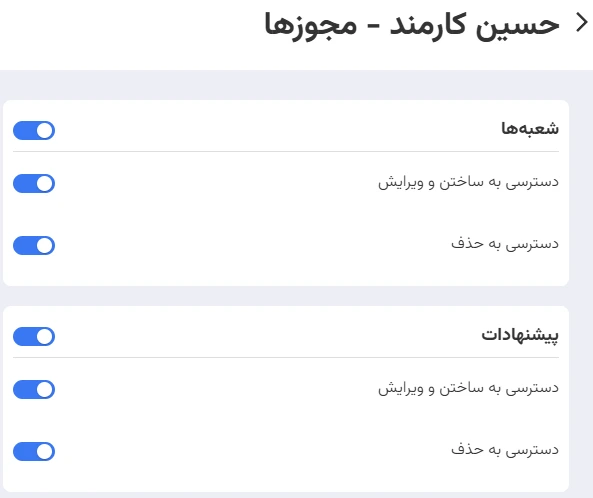 کنترل دسترسی کارمندان
