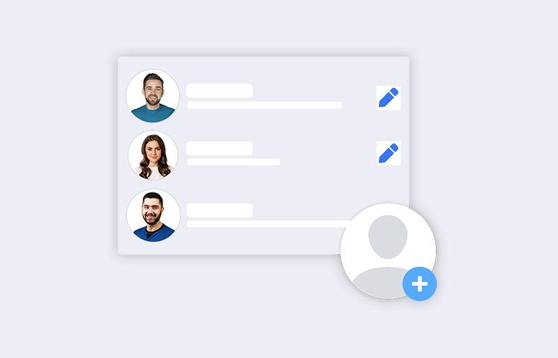 اضافه کردن و ویرایش کارکنان