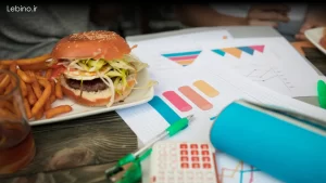 نمودار دایره‌ای تفکیک هزینه‌های نگهداری و خواب سرمایه در انبار